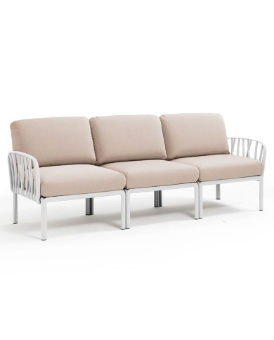 SOFÁ KOMODO NARDI 3 PLAZAS BLANCO M14C