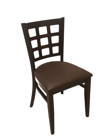 Silla curva de madera wenge SS001