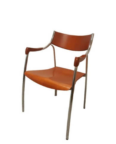 Sillón de madera y cromo (última unidad)