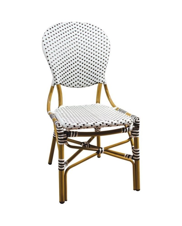 Silla de Terraza Estilo Bistró Blanca - Última Unidad Outlet