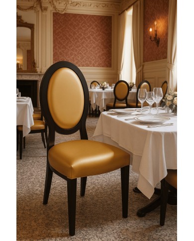 Silla de diseño con respaldo ovalado (última unidad)