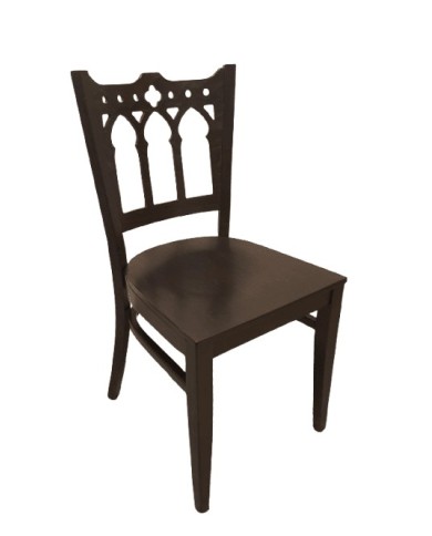 Silla de madera en negro (última unidad)