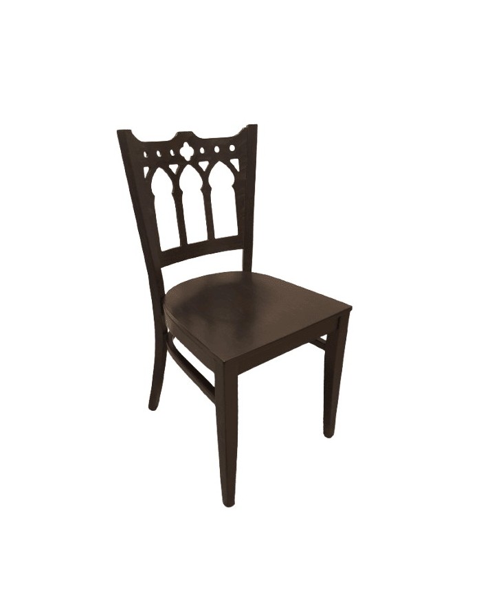 Silla de madera en negro (última unidad)