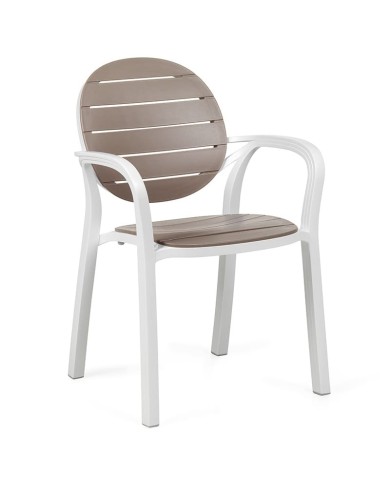 Sillón Palma NARDI apilable de resina para exterior en terraza, jardín y hostelería