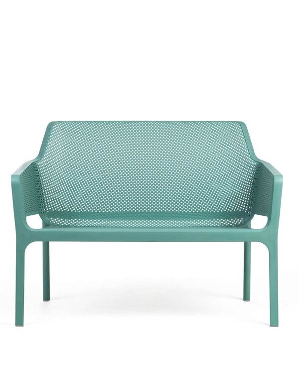 Sofá Net Bench NARDI apilable en resina para terraza, jardín, patio y hostelería