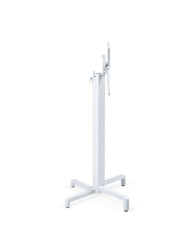 Base Ibisco High NARDI en aluminio con 4 apoyos para hostelería en terraza y jardín. Para tablero de 60 Ø, 70 Ø, 60x60 y 70x70