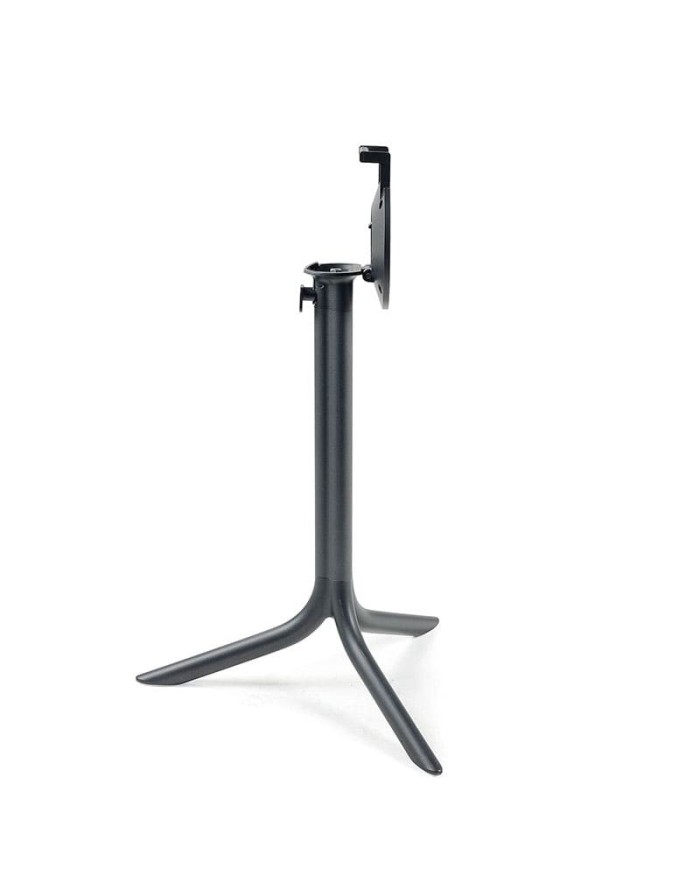 Base plegable de aluminio con 3 apoyos para tablero de 60 Ø y 70 Ø