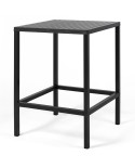 Mesa alta cuadrada para exterior, jardín y hostelería. Opción altura 75 cm. y rectangular