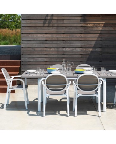 Mesa Alloro 210 Nardi extensible para jardín y exterior