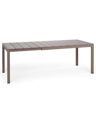 Mesa Rio 140 Nardi extensible para terraza y jardín