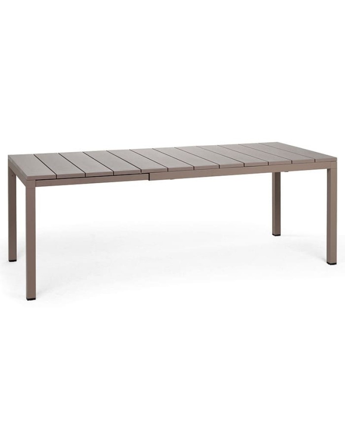 Mesa Rio 140 Nardi extensible para terraza y jardín