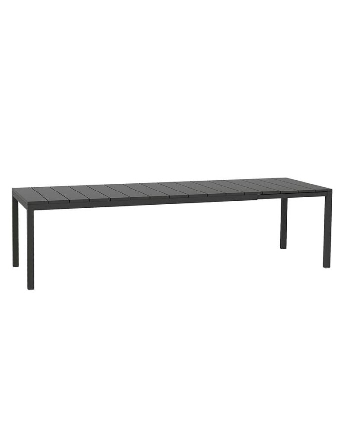 Mesa Rio de NARDI, extensible de 210x100 cm. en resina y aluminio para jardín. Opción en medida de 140x85 cm.