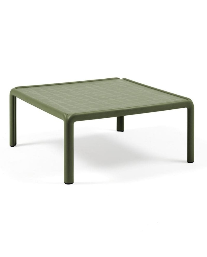 Mesa Komodo Tavolino Nardi en polipropileno con fibra de vidrio de 70x70  para hostelería y hogar para uso exterior