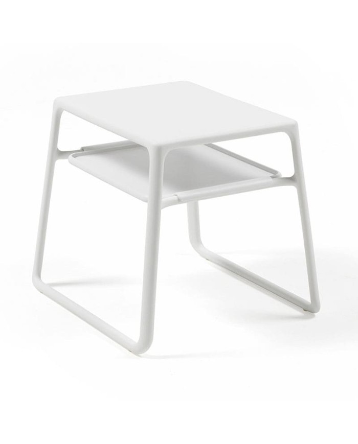 Mesa Pop NARDI de polipropileno con fibra de vidrio para hogar y hostelería. Ideal para piscina entre tumbonas.