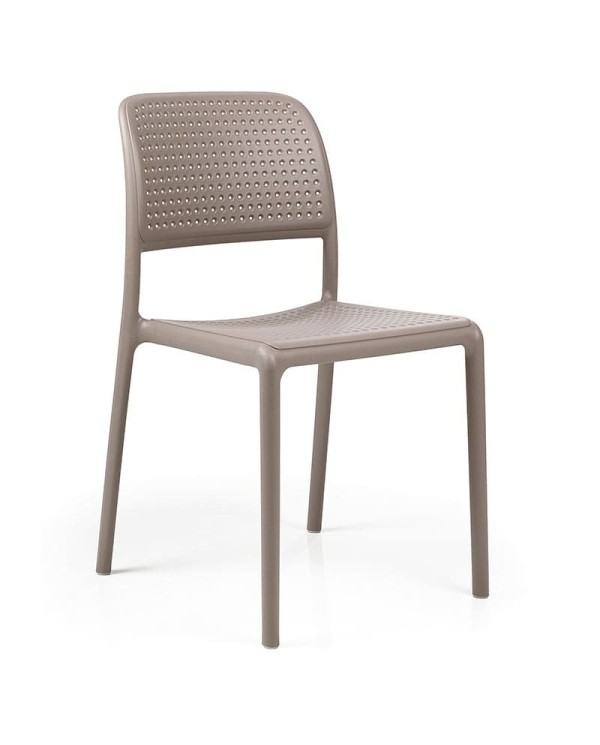 Silla Bora NARDI en polipropileno con fibra de vidrio apilable para terraza, jardín y patio exterior en hogar y hostelería