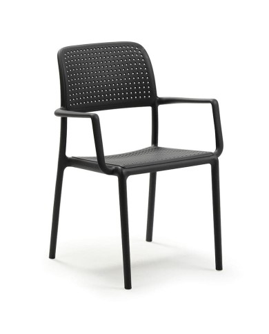 Sillón apilable de polipropileno para terraza y jardín, ideal para hostelería