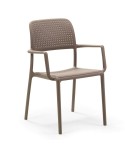 Sillón Bora NARDI en polipropileno, apilable para terraza, jardín y patio exterior en hogar y hostelería