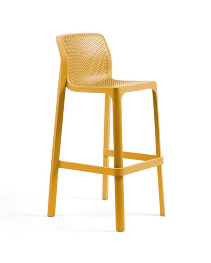 Taburete alto de resina para exterior  . Ideal para barra de bar y encimera