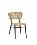 Silla curvada en metal con cuerda M76B