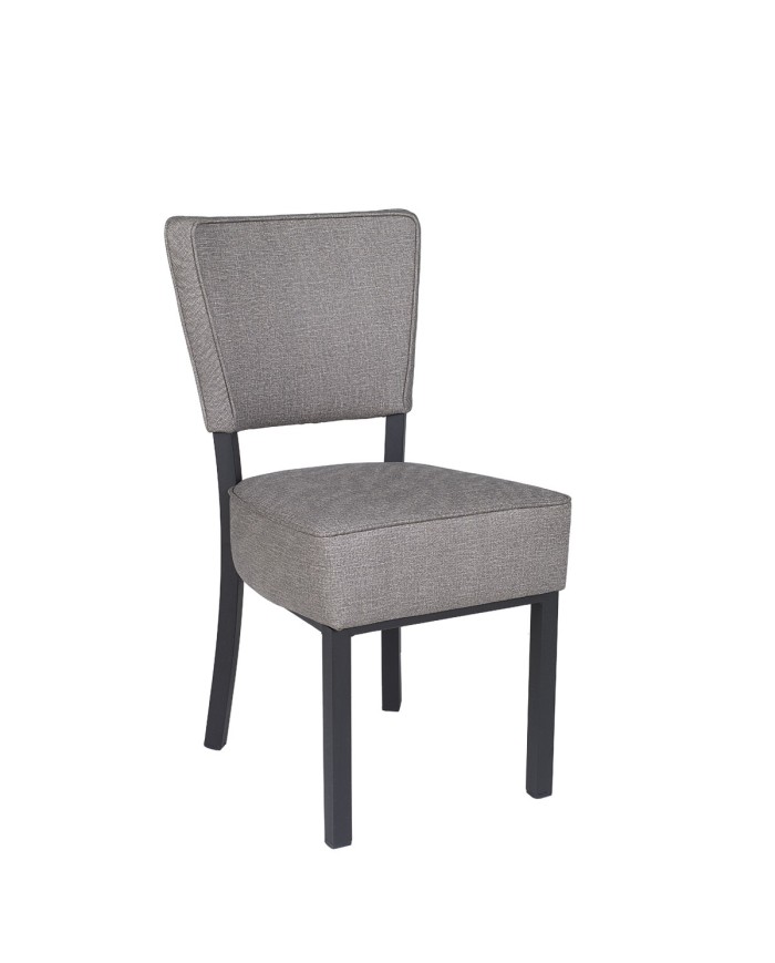 Silla curvada tapizada para hogar y hostelería L14