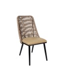 Silla en aluminio y médula ZD86