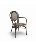 Sillón con respaldo curvado para exterior M78F