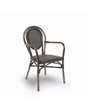 Sillón de aluminio con textileno para terraza M81E