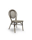 Silla para hostelería en aluminio y textileno M81C