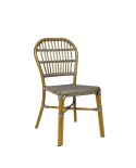 Silla curvada en cuerda y tapizada ZB86