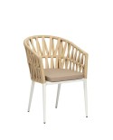 Sillón en aluminio con cuerda para exterior M74
