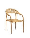 Sillón en aluminio con cuerda para terraza y jardín M75B