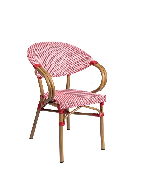 Sillón con respaldo curvo para hostelería ZC63B