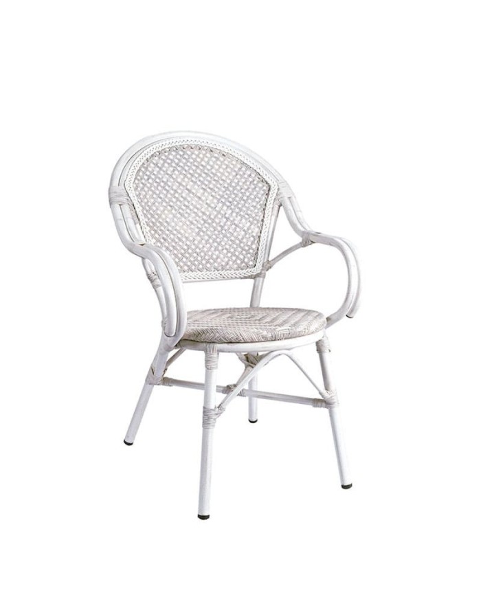 Sillón curvado de terraza para jardín y hostelería ZC64