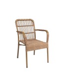 Sillón de médula con asiento tapizado para terraza ZD55