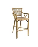 Taburete curvado para hostelería en exterior ZC63C