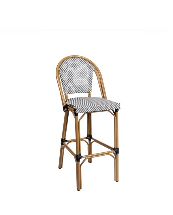 Taburete alto con respaldo para barra M80D