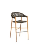 Taburete con respaldo alto para hostelería M71F