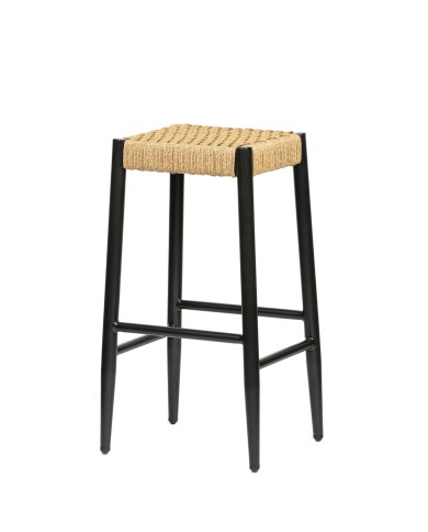 Taburete alto de aluminio con cuerda M71I