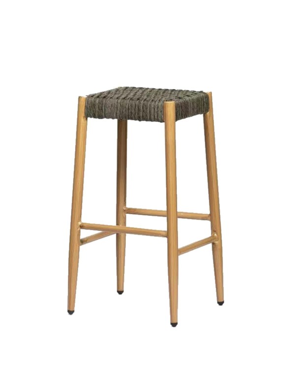 Taburete alto de aluminio con cuerda M71I