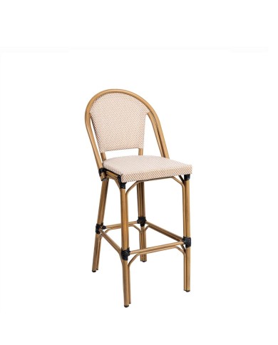 Taburete de barra con respaldo para exterior M80E
