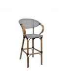 Taburete con respaldo alto para hostelería M71D