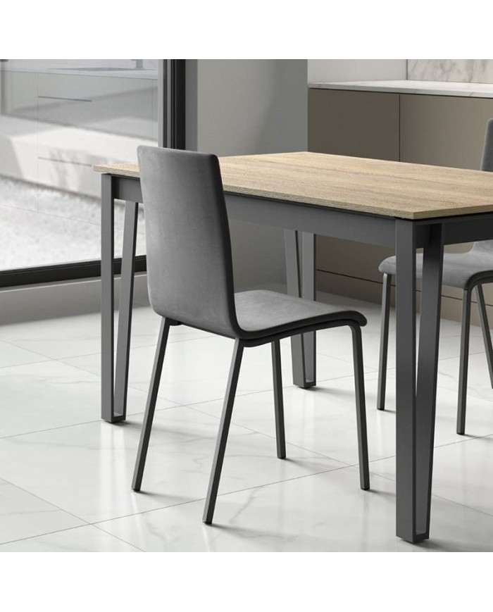 Silla City CANCIO tapizada y estructura metálica para cocina y hogar