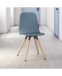 Silla Nuba CANCIO estructura de madera y asiento y respaldo tapizados para cocina y hogar