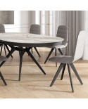 Silla Suite CANCIO tapizada y estructura metálica para cocina y hogar