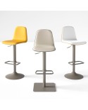Taburete Lemon CANCIO giratorio y elevable tapizado para cocina y hostelería. Ideal para barra de bar y encimera de cocina