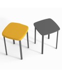 Taburete Fiore-Spirit CANCIO estructura metálica con asiento tapizado para cocina y hogar.
