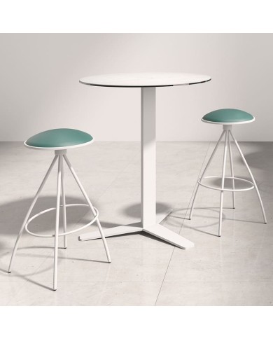 Taburete Mambo CANCIO giratorio para cocina y hostelería. Para encimera y barra de bar.