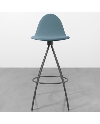 Taburete Petris CANCIO en metal y policarbonato para cocina y hostelería. Giratorio 360º
