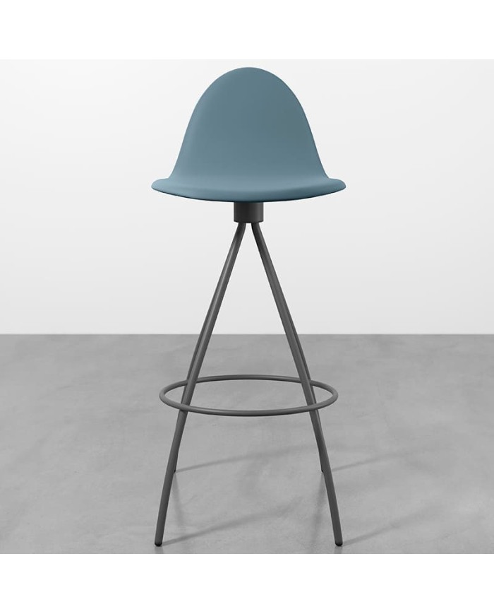 Taburete Petris CANCIO en metal y policarbonato para cocina y hostelería. Giratorio 360º