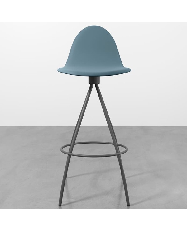 Taburete Petris CANCIO en metal y policarbonato para cocina y hostelería. Giratorio 360º